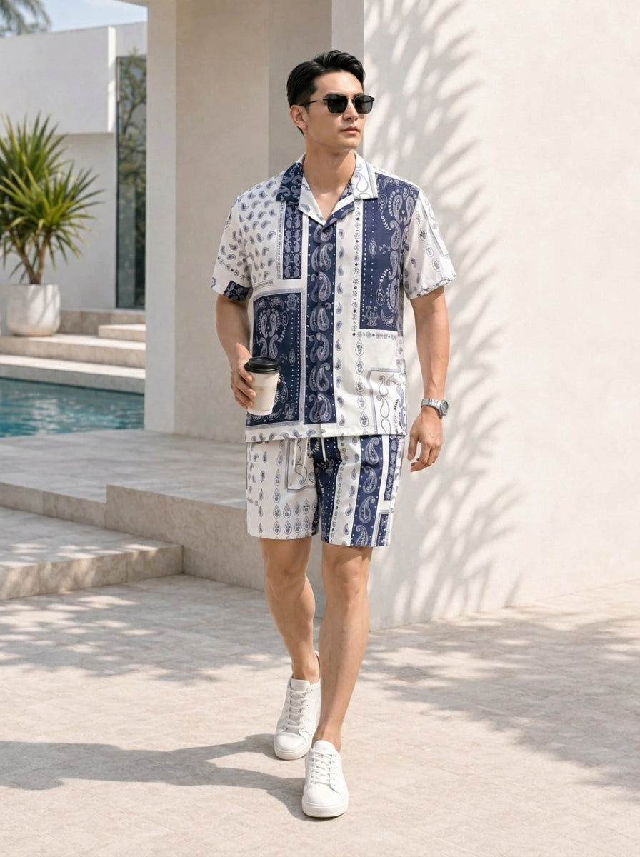 Akai Men's Silk Cuban Set