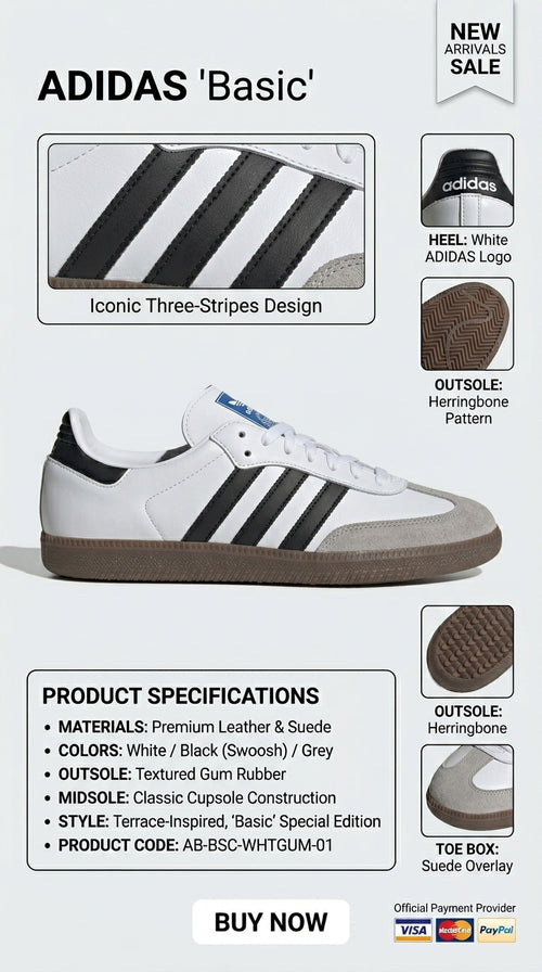 Samba OG Cloud White / Core Black / Clear Granite