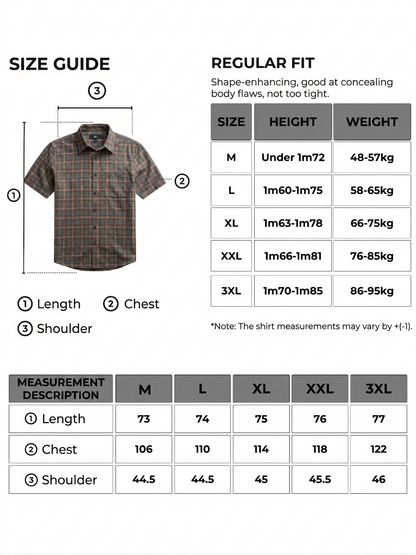 Navi men's plaid shirt