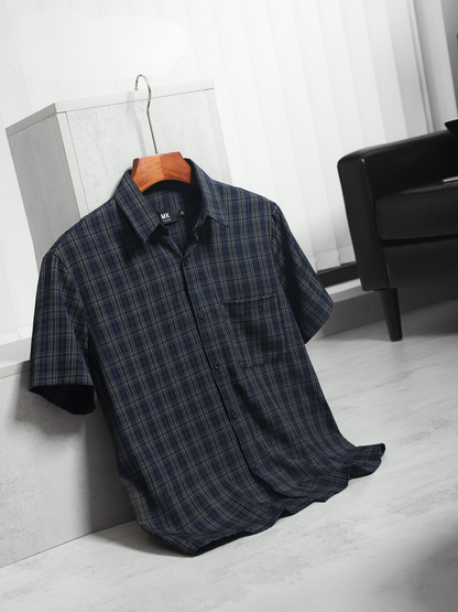 Navi men's plaid shirt
