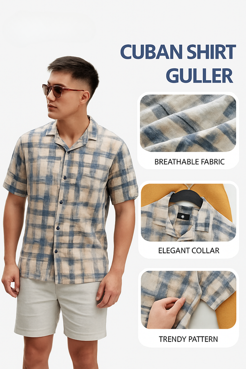 Guller Men's Cuban Short Sleeve Shirt