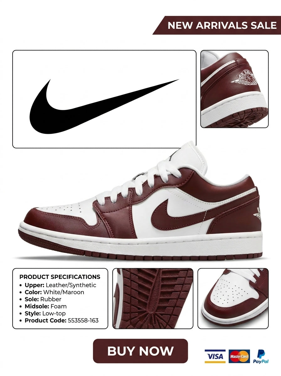 Air Jordan 1 Low White/White/Bronze Eclipse