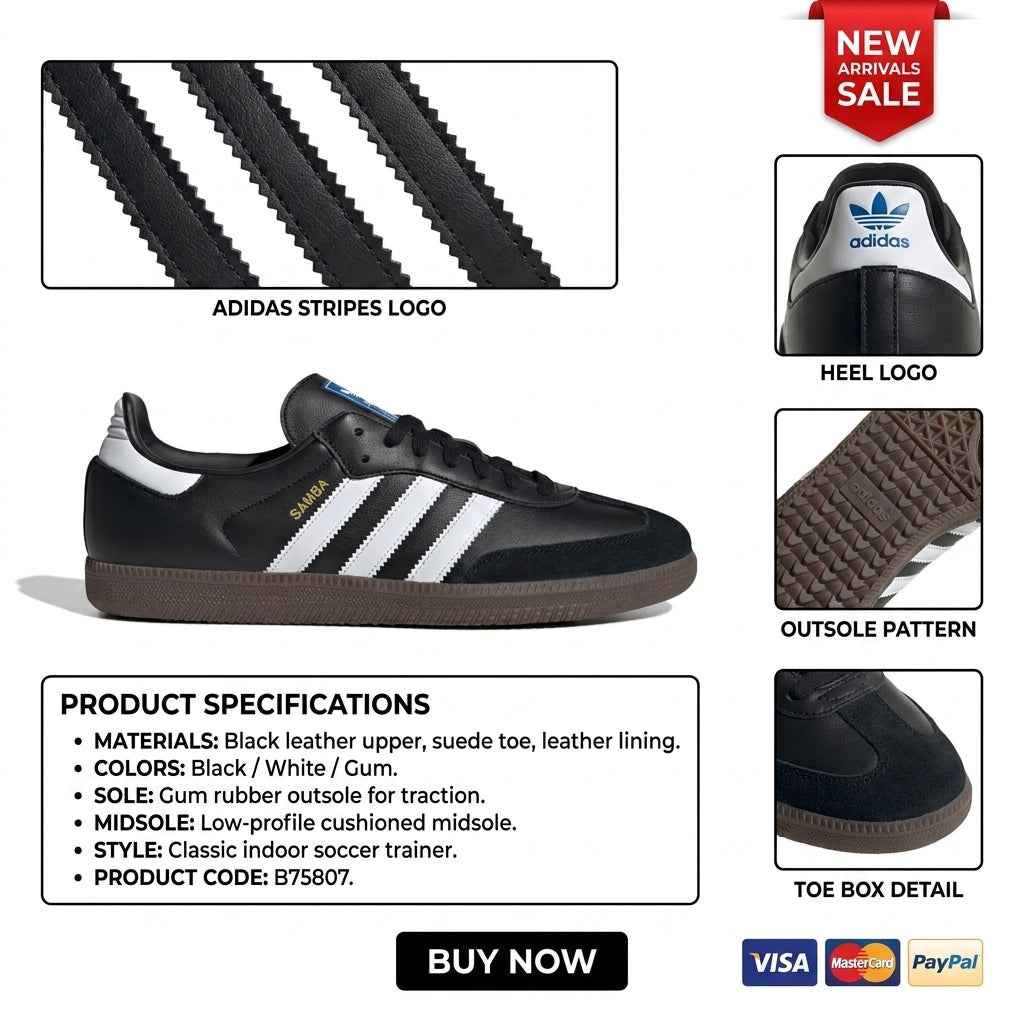 Samba OG Shoes Core Black / Cloud White / Gum