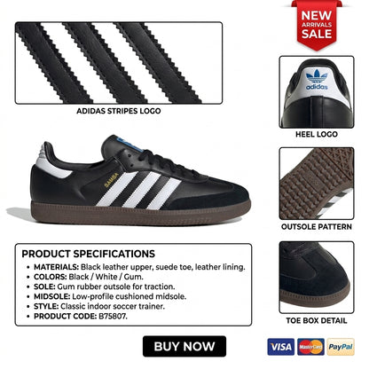 Samba OG Shoes Core Black / Cloud White / Gum