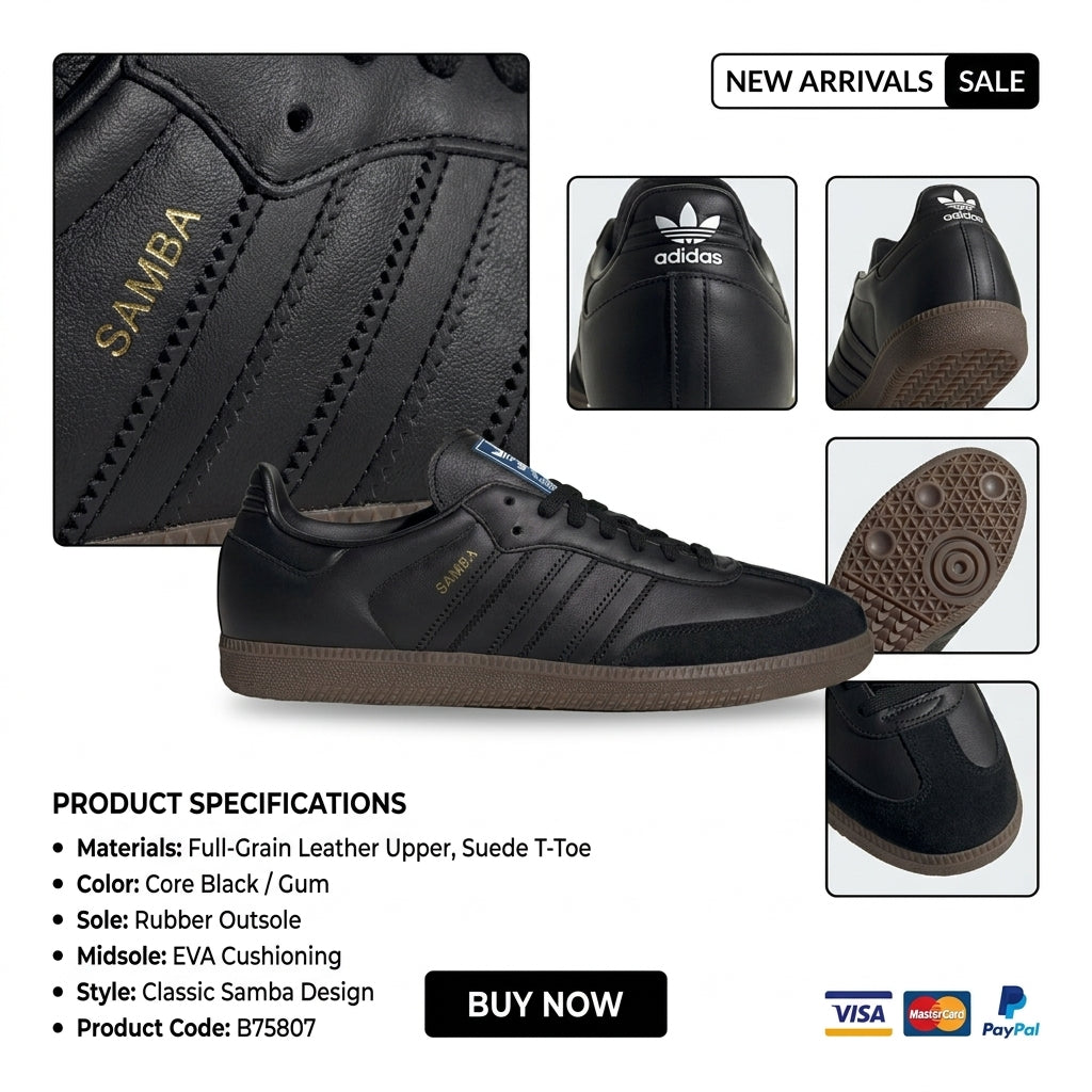 Samba OG Shoes Core Black / Gum