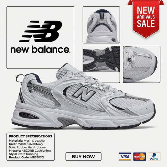 New Balance 530 WHITE with NATURAL INDIGO