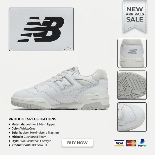 New Balance BB550 WHITE