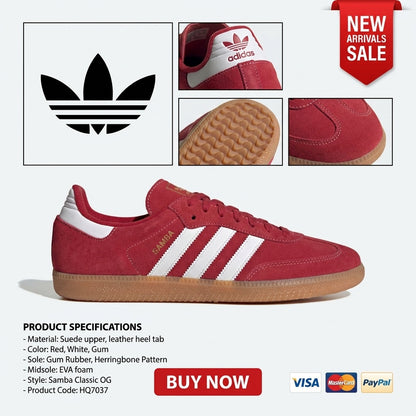 SAMBA OG Team Victory Red / Cloud White / Gum