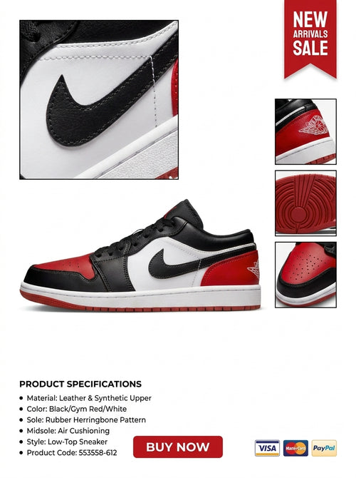 Nike Air Jordan 1 Low Varsity Red