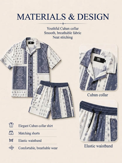 Akai Men's Silk Cuban Set