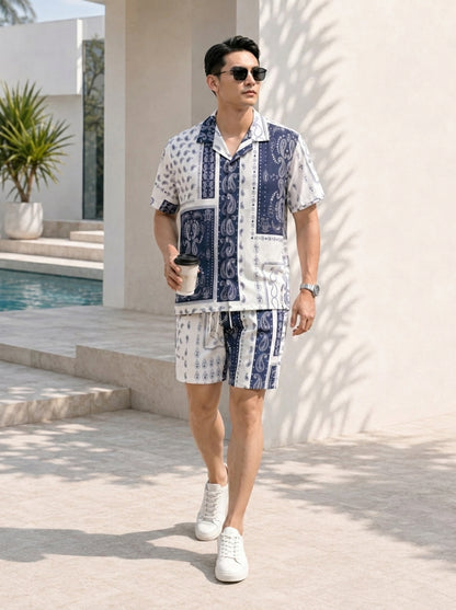 Akai Men's Silk Cuban Set