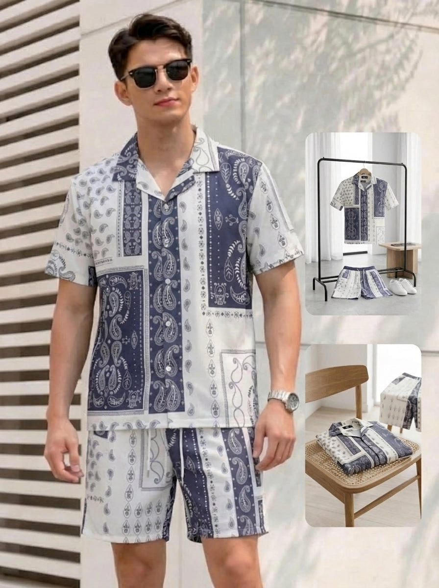 Akai Men's Silk Cuban Set