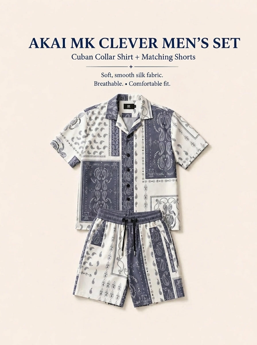 Akai Men's Silk Cuban Set