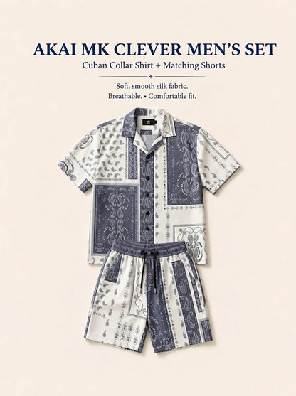 Akai Men's Silk Cuban Set