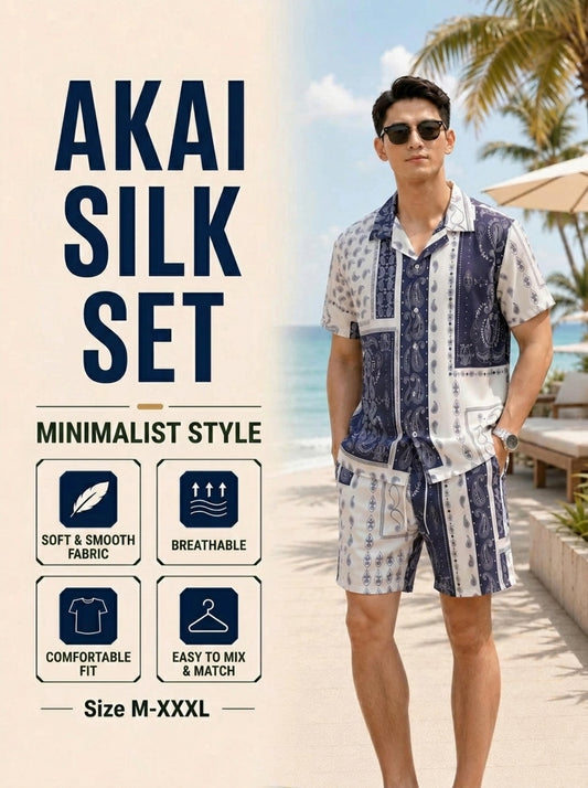 Akai Men's Silk Cuban Set