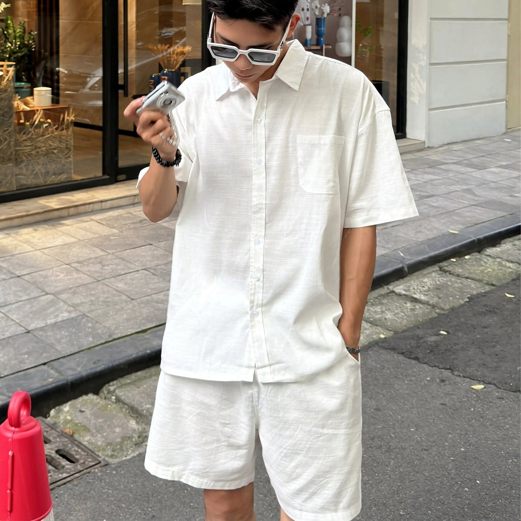 Men's summer linen set