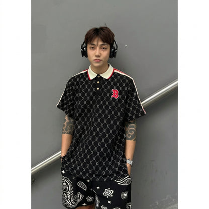 Crocodile Monogram Polo Shirt
