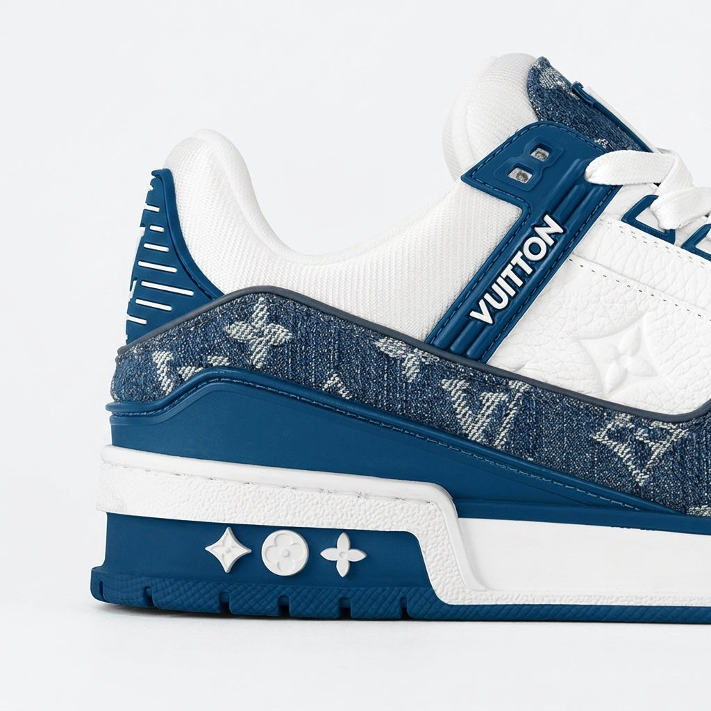 LV Trainer Sneaker Light Blue