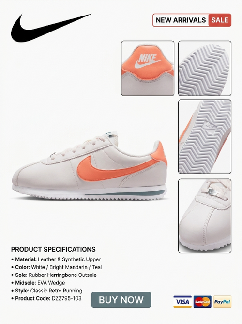 Nike Cortez Sail/White/Mineral